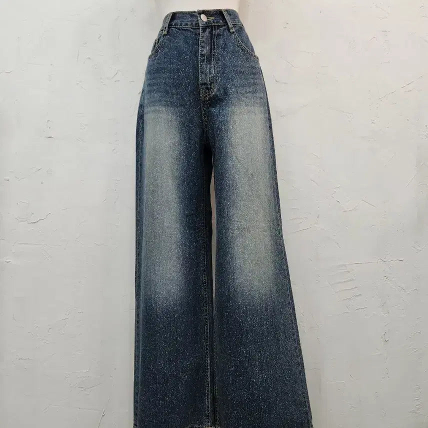 [BUNJANG] Vintage Washed Wide Leg Jeans / 청바지 와이드 팬츠 빈티지 워싱