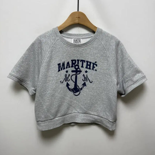 [BUNJANG] Marithe Francois Girbaud Cropped T-Shirt / (83) 마리떼 크롭 반팔티셔