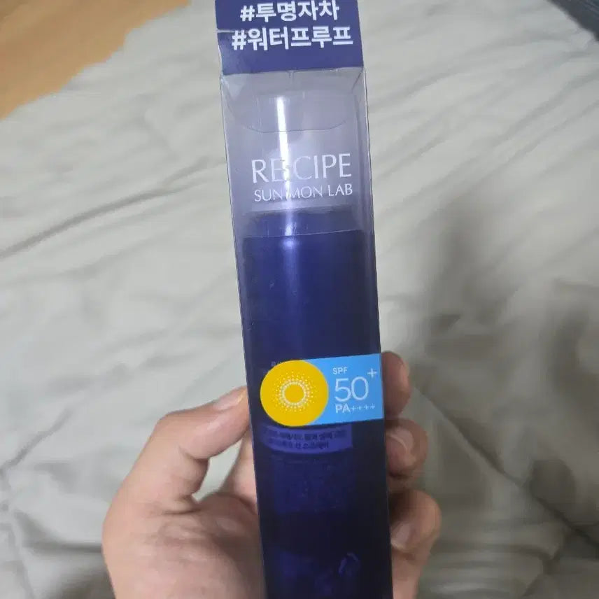 [BUNJANG] Recipe Sunmunlab Transparent Sunscreen SPF50+ / 레시피 선문랩 투명 자차 워터프루프 선크림 SPF50+