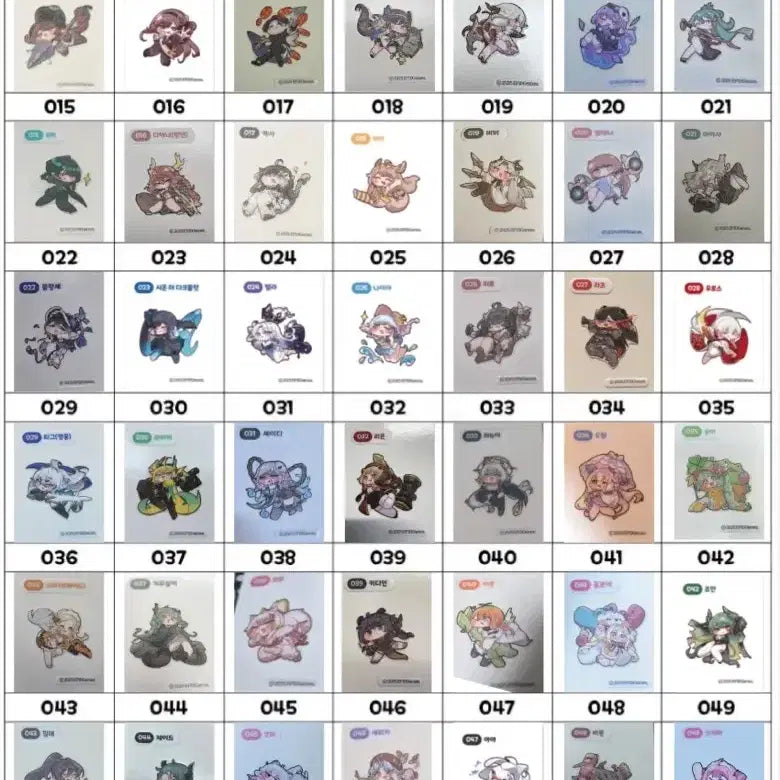 [BUNJANG] Trickster 56 Types Sealed Bundle Set / 트릭컬 띠부실 56종 미개봉 일괄 세트, 낱장 판매