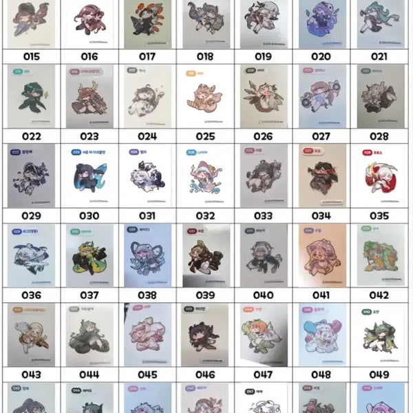[BUNJANG] Trickster 56 Types Sealed Bundle Set / 트릭컬 띠부실 56종 미개봉 일괄 세트, 낱장 판매