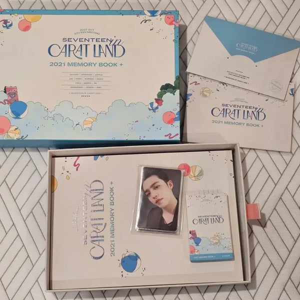 [BUNJANG] SEVENTEEN Caratland 2021 Photocard Bundle Set / 세븐틴 캐럿랜드 2021 메모리북 포토카드 포함 일괄