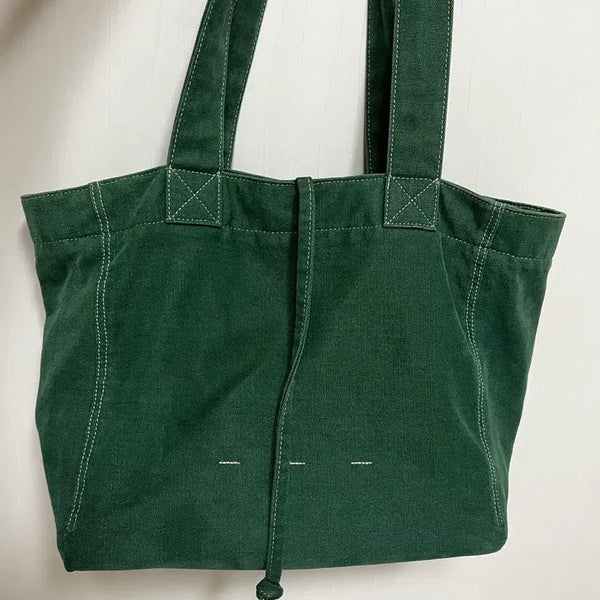 [BUNJANG] Toeyes Two Canvas Shoulder Bag / 투에투아 캔버스백