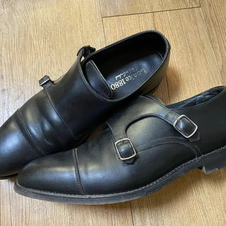 [BUNJANG] Loake 1880 Double Monk Strap Shoes Black Size 8 (270) / 로크 Loake 더블몽크 블랙 사이즈8 270