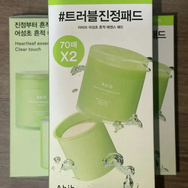 [BUNJANG] Abib Heartleaf Spot Pad Type Clear Touch 70 Count Refill Set / [새상품] 아비브 어성초 흔적 에센스 패드 클리어터치 70매 리필 기획
