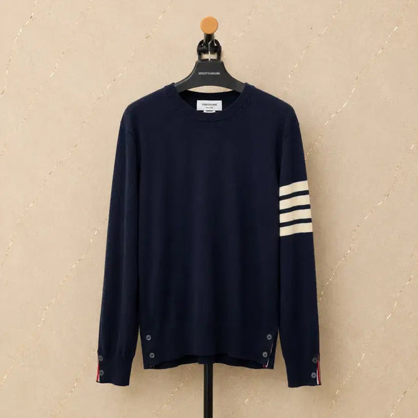 [BUNJANG] Thom Browne Merino Wool Knit Navy / [S급,4Size] 톰브라운 메리노울 니트