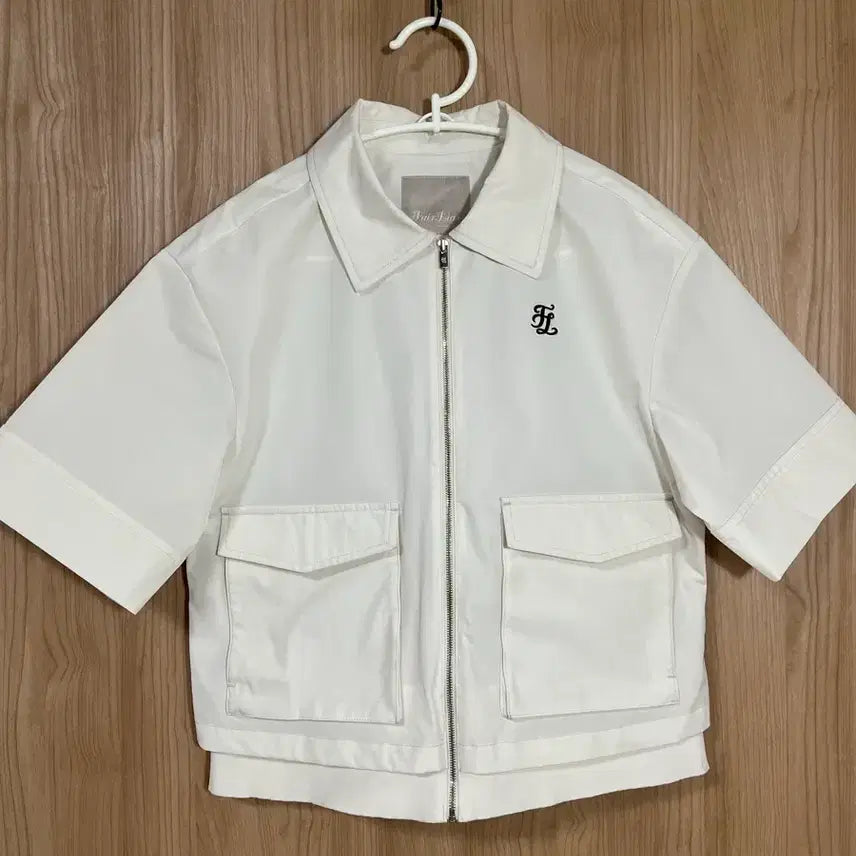 [BUNJANG] Fair Liar Cropped Short Sleeve Jacket White Size 85 / 페어라이어 크롭 반팔 자켓 85
