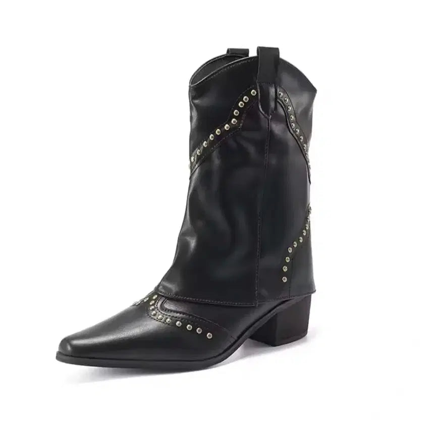 [BUNJANG] Cowboy Ankle Boots / 카우보이 앵클 부츠(운미포)