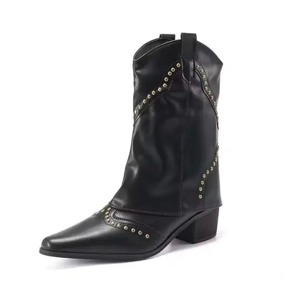 [BUNJANG] Cowboy Ankle Boots / 카우보이 앵클 부츠(운미포)
