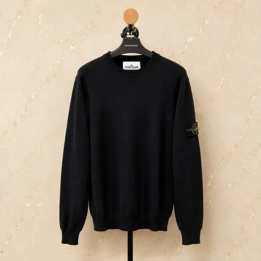 [BUNJANG] Stone Island Lambswool Crewneck Knit M / [S급] 스톤아일랜드 램스울 크루넥 니트