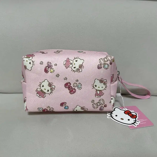 [BUNJANG] Hello Kitty Pink Gem Pattern Pouch / 헬로키티 핑크 보석 패턴 파우치