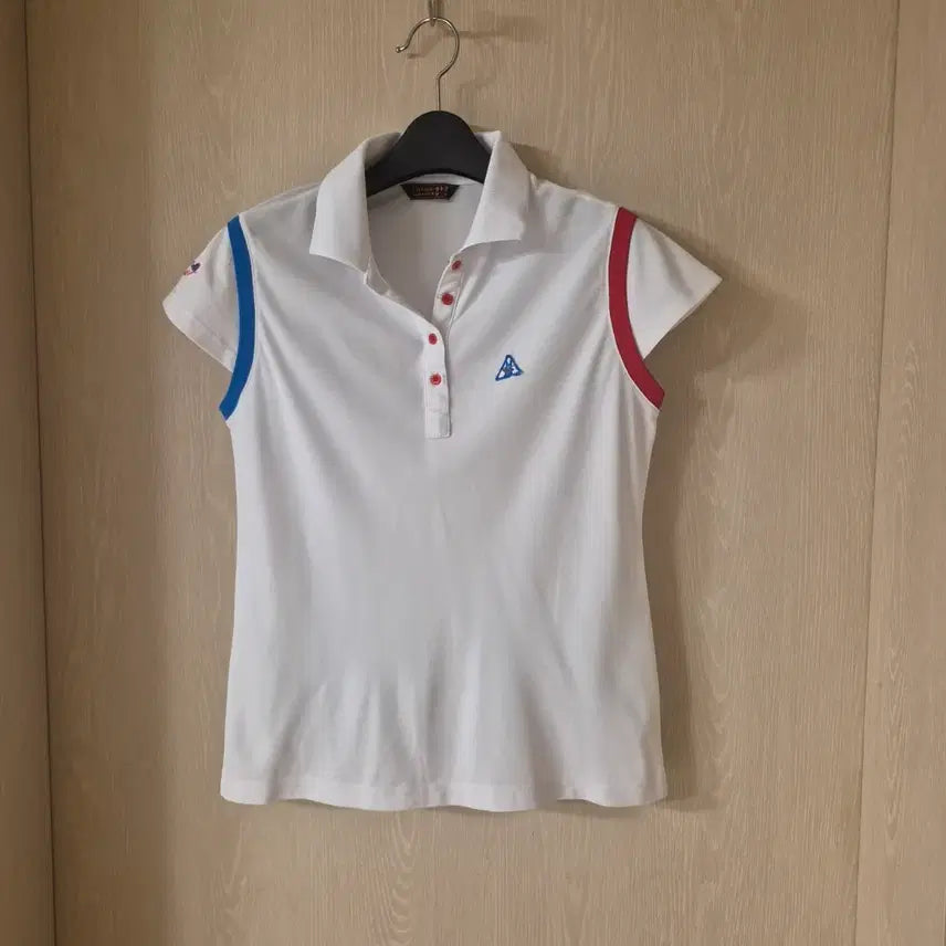 [BUNJANG] Sportive Short-Sleeve Polo Shirt White / lalac413.  스포르티브 반팔 카라티 흰색
