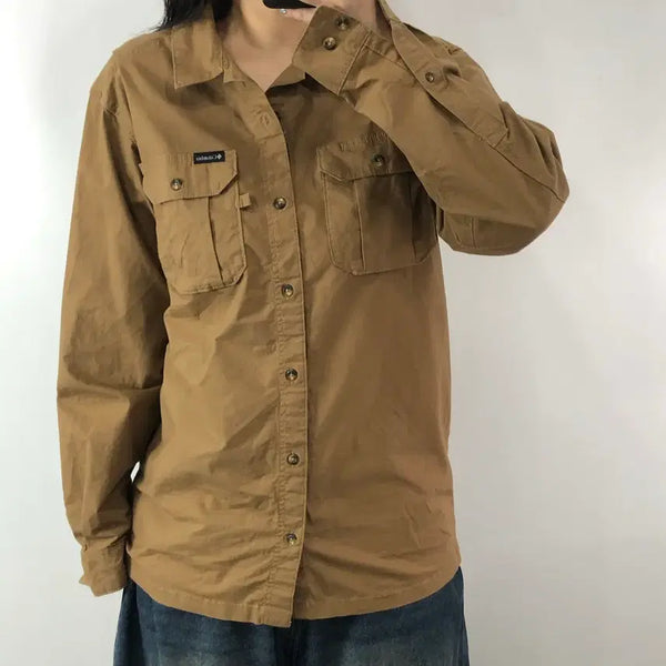 [BUNJANG] Columbia Beige Shirt Jacket / [L] 컬럼비아 베이지 셔츠자켓
