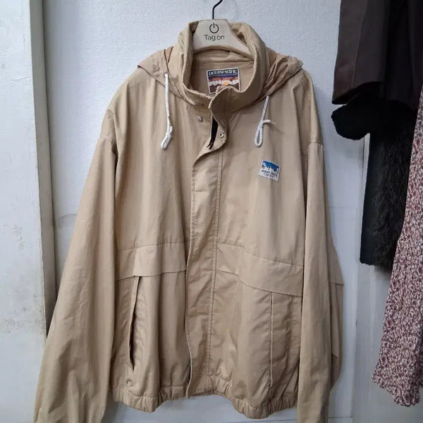 [BUNJANG] Ocean Pacific Hooded Jacket Beige L / 오션퍼시픽 후드 자켓 베이지  L