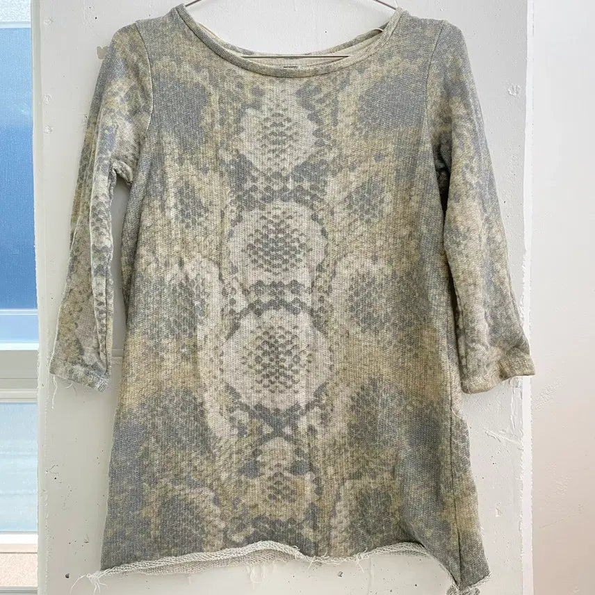 [BUNJANG] Zara Short Sleeve Knit T-Shirt / (S) 자라 반팔 니트 반팔 티셔츠
