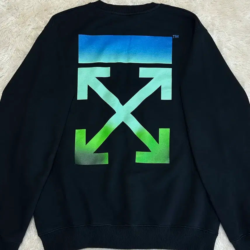 [BUNJANG] Off-White Gradient Sweatshirt / 오프화이트 맨투맨