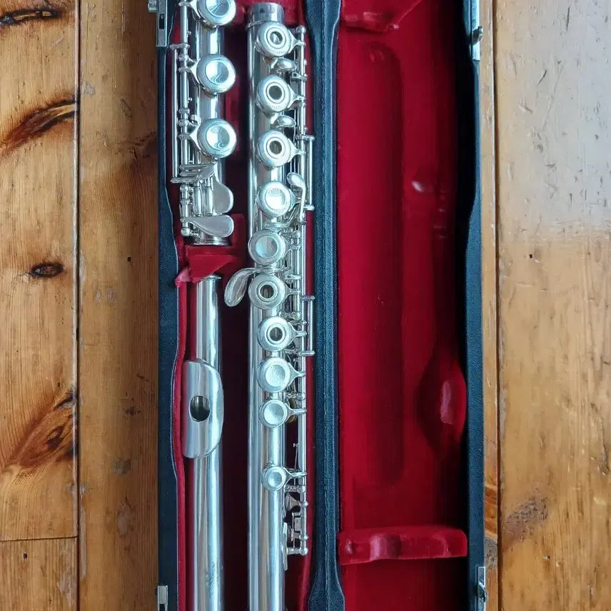 [BUNJANG] Pearl PF661 Head Silver Open Hole Flute with B Foot Joint and E Mechanism / pf 661 헤드실버 플룻(가격 내림)