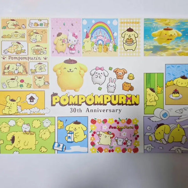[BUNJANG] Sanrio Pompompurin Wrapping Paper (A4) / (캐릭터 애니) 포용 산리오 폼폼푸린  랩핑지 (A4)