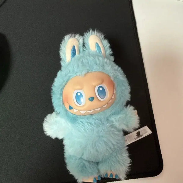 [BUNJANG] Labubu Sky Blue Plush Toy / 정품 라부부 하늘색 인형