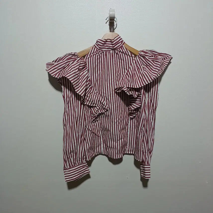 [BUNJANG] Jill Stuart Women's Striped Shirt - Size M / 새상품) 질스튜어트 여성 스트라이프 셔츠 M (26A2112)