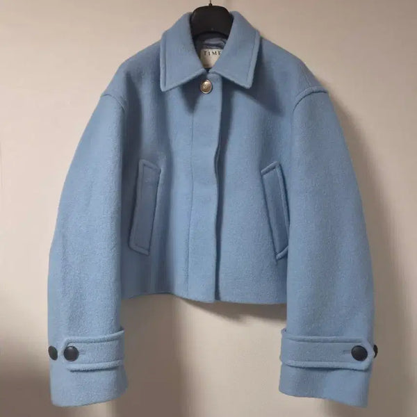 [BUNJANG] TIME Jacket (Pale Blue) / 한섬 팸셀 비품 타임 자켓 프리