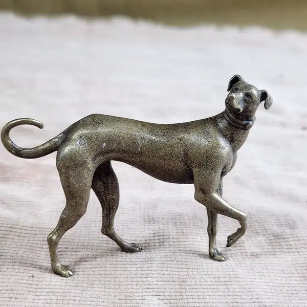 [BUNJANG] Brass Greyhound Dog Sculpture / 황동 개 ,그레이하운드 브론즈