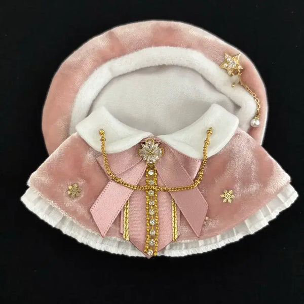 [BUNJANG] Ninimal 10cm Velvet Cape & Beret Set (Pink) / 니니멀 10cm 벨벳케이프+베레모(핑크)