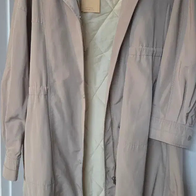 [BUNJANG] Olive des Olive Hooded Long Jumper Beige / 올리브데올리브 후드 롱 점퍼