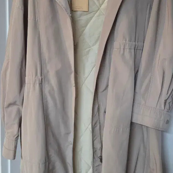 [BUNJANG] Olive des Olive Hooded Long Jumper Beige / 올리브데올리브 후드 롱 점퍼