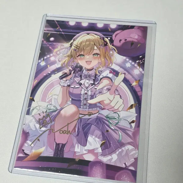[BUNJANG] VSPO! Kurumi Noah 2025 Birthday Gold Foil Signed Postcard / 브이스포 VSPO! 쿠루미 노아 2025 생일 금박 싸인 포스트카드