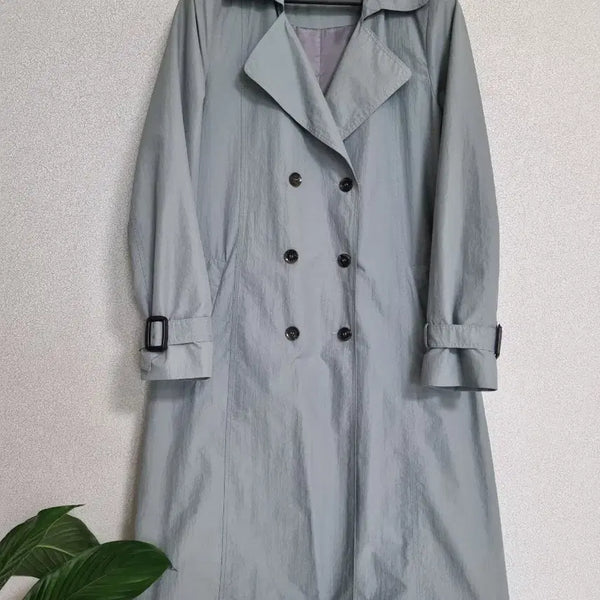 [BUNJANG] La tium Blue Women's Trench Coat (L) / La tium 블루 여성 트렌치 코트 (L)