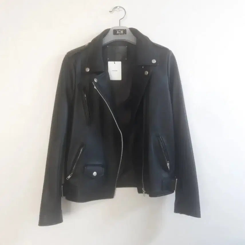 [BUNJANG] Vivastudio Women's Leather Rider Jacket / (새상품)비바스튜디오 여성 라이더 가죽자켓