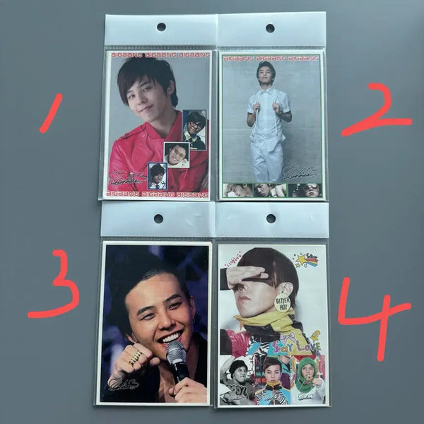 [BUNJANG] G-Dragon 2007-2008 Unofficial Stickers / [고전문구] 지디 지드래곤 2007~2008 비공굿 스티커 옛날문구