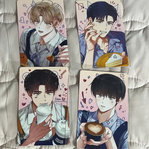 [BUNJANG] Demutj I'Syea Collaboration Photocard Set (4 Types) / 데못죽 이디야 포토카드 4종