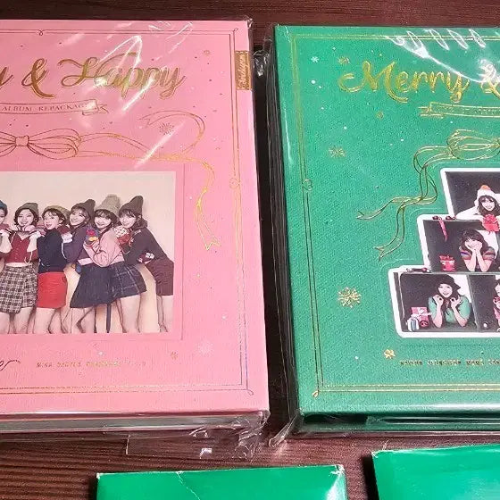 [BUNJANG] TWICE 1st Album Repackage Merry & Happy 2 Version Set / 트와이스 1집 리패키지 앨범 2종 세트