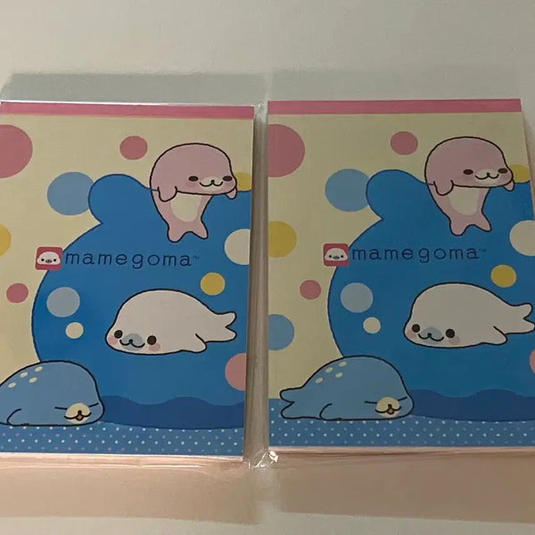 [BUNJANG] San-X Mamegoma Memo Pad Bundle Set / 2개일괄)산엑스 마메고마 메모지 새상품 굿즈