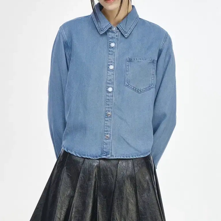 [BUNJANG] Songzio SSAW 2026 Denim Shirt / 송지오 SSAW 26년 데님셔츠