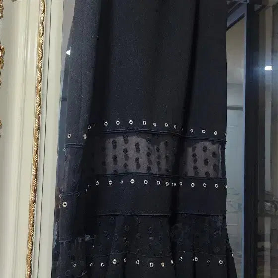 [BUNJANG] OBZEE Black Lace Long Skirt / 미치게 이쁨!)한섬 오브제 OBZEE 블랙 레이스 롱 스커트 통통55~66 랑방컬렉션