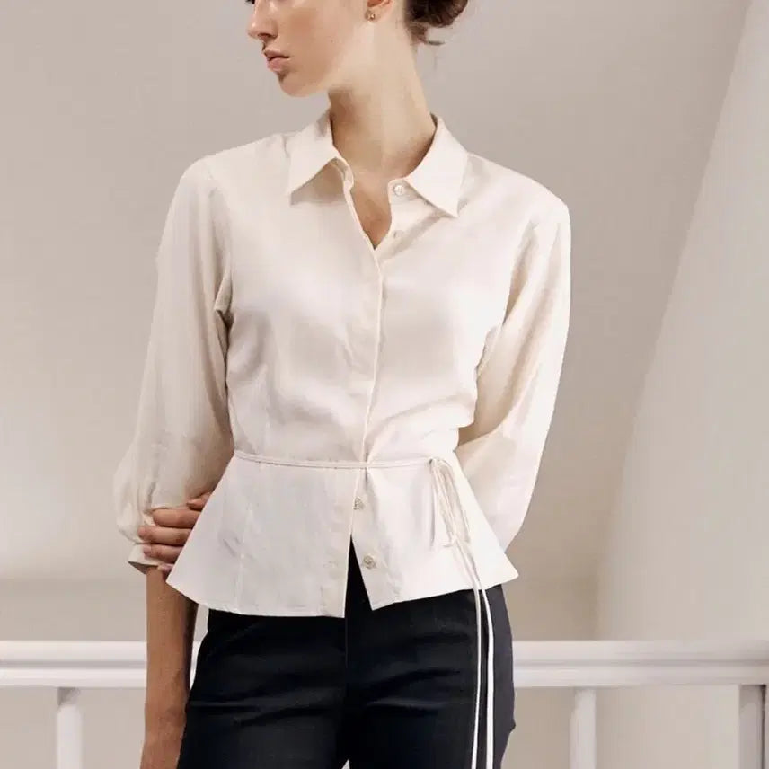 [BUNJANG] Sie Roa Line Strap Shirt / 시에 sie 로아 라인 스트랩 셔츠