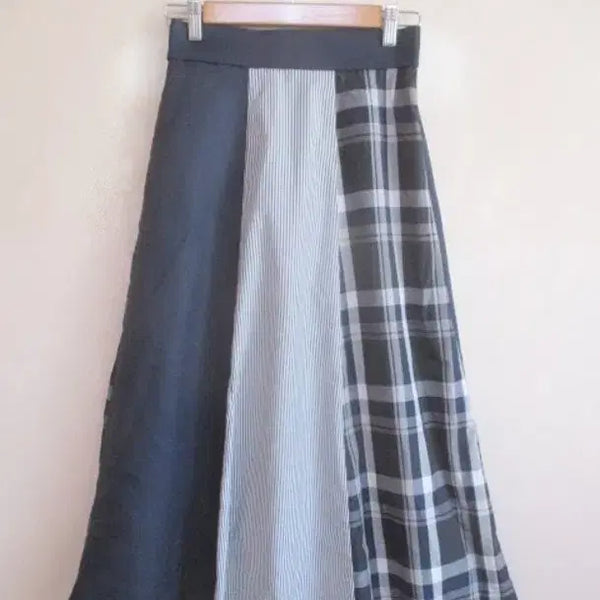 [BUNJANG] Navy Mix Long Skirt (New) / 네이비 믹스 / 롱 스커트 (새옷)
