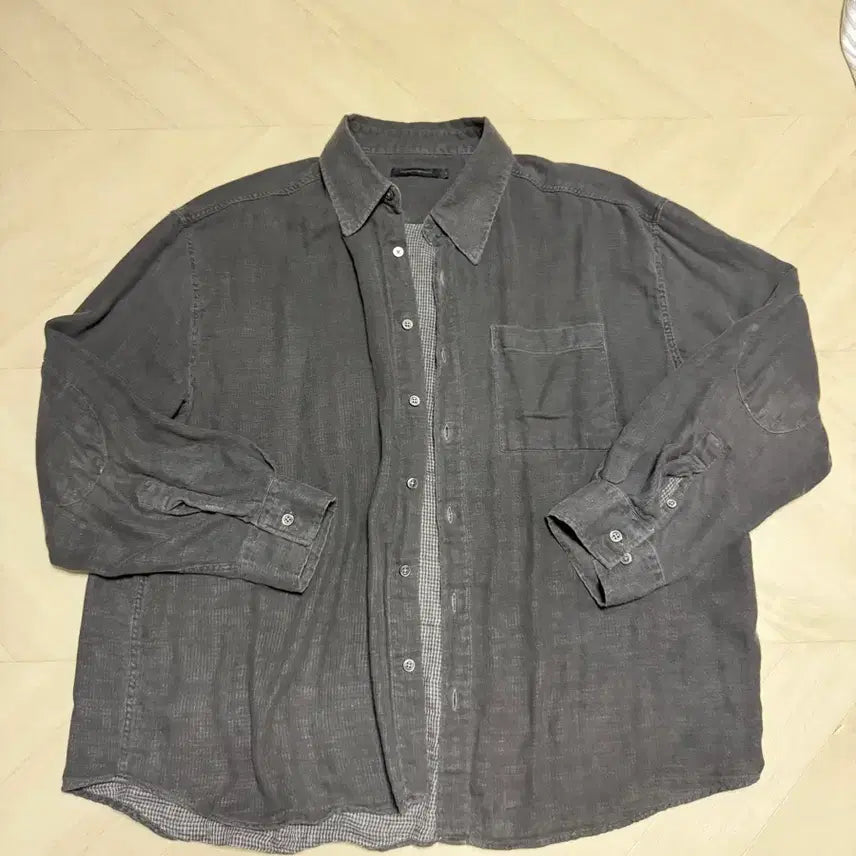 [BUNJANG] HAECHINGROOM Archive Shirt Charcoal Size 3 / 해칭룸 아카이브 셔츠 (3)