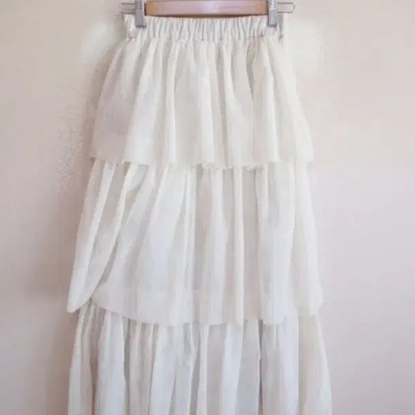 [BUNJANG] Ivory Mesh Long Skirt / 아이보리 매쉬 / 롱 스커트