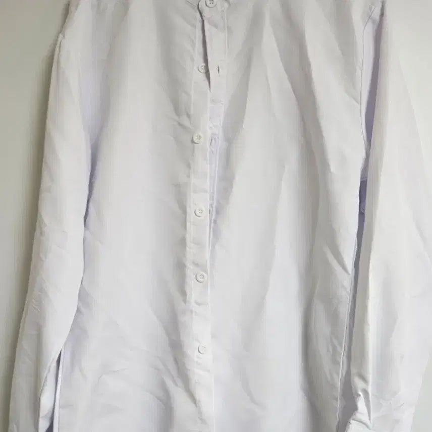[BUNJANG] Men's China Collar White Shirt / [택비포함] 차이나카라 와이셔츠(남성M)