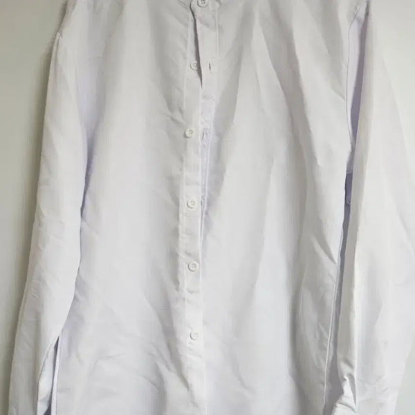 [BUNJANG] Men's China Collar White Shirt / [택비포함] 차이나카라 와이셔츠(남성M)