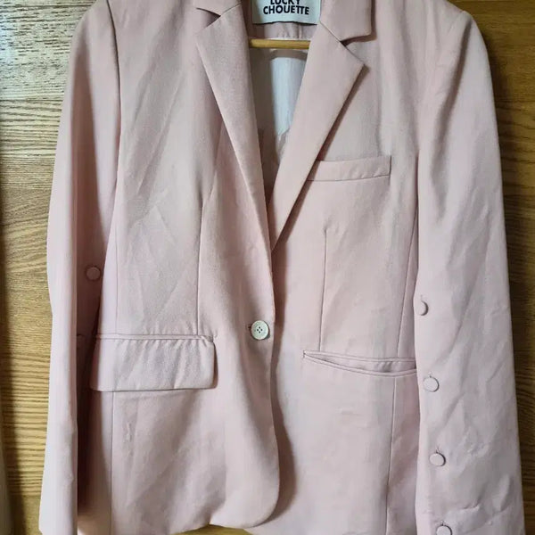 [BUNJANG] Lucky Chouette Pink Women's Jacket / 럭키슈에뜨 핑크색 여성 자켓