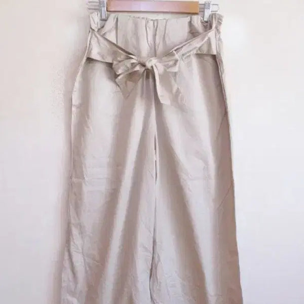 [BUNJANG] 100% Cotton Beige Long Pants (New) / 베이지 롱 팬츠 / 면100 (새옷)