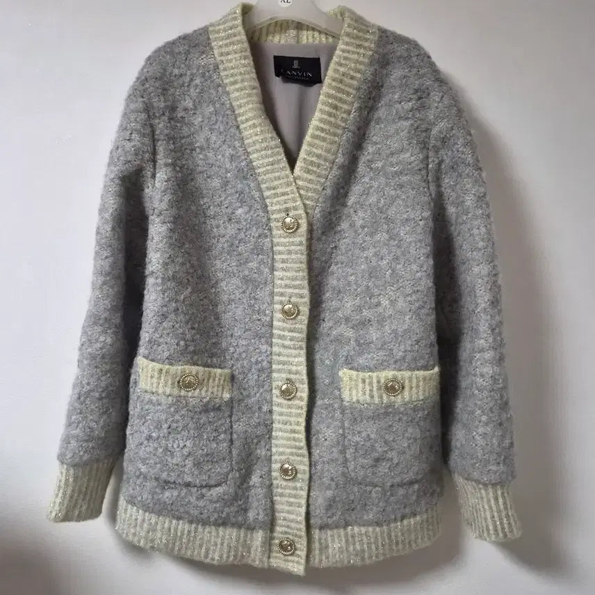 [BUNJANG] LANVIN Grey Cardigan / 한섬 팸셀 비품 랑방 가디건 그레이 44사이즈이나 넉넉