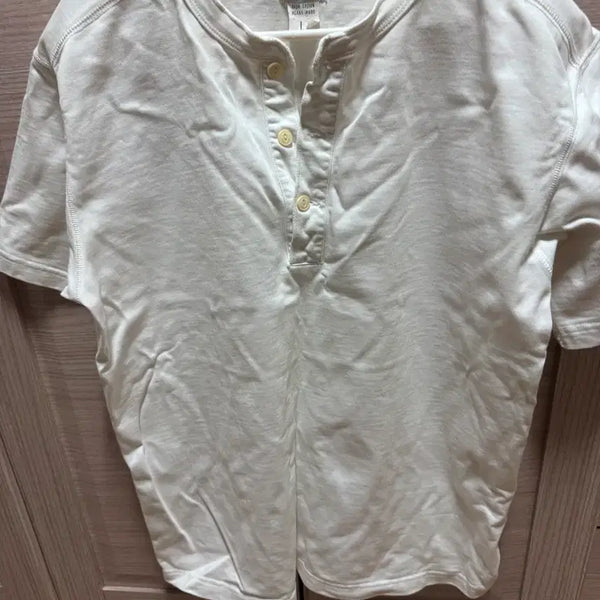 [BUNJANG] Bronson Henly Neck L White / 브론슨 헨리넥 L 화이트
