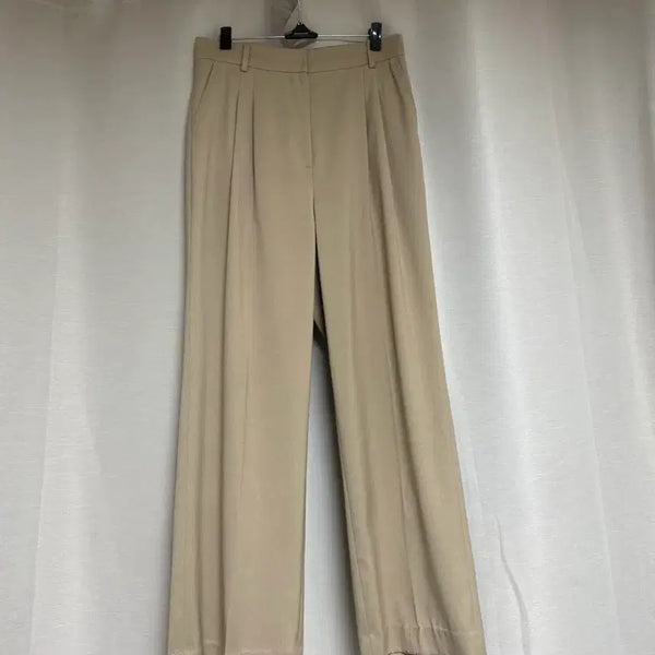 [BUNJANG] Beige Two-Tuck Slacks / 베이지 투핀턱 슬랙스