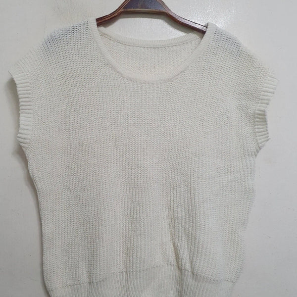 [BUNJANG] Ivory Knit Vest XL / 아이보리 니트 베스트 XL
